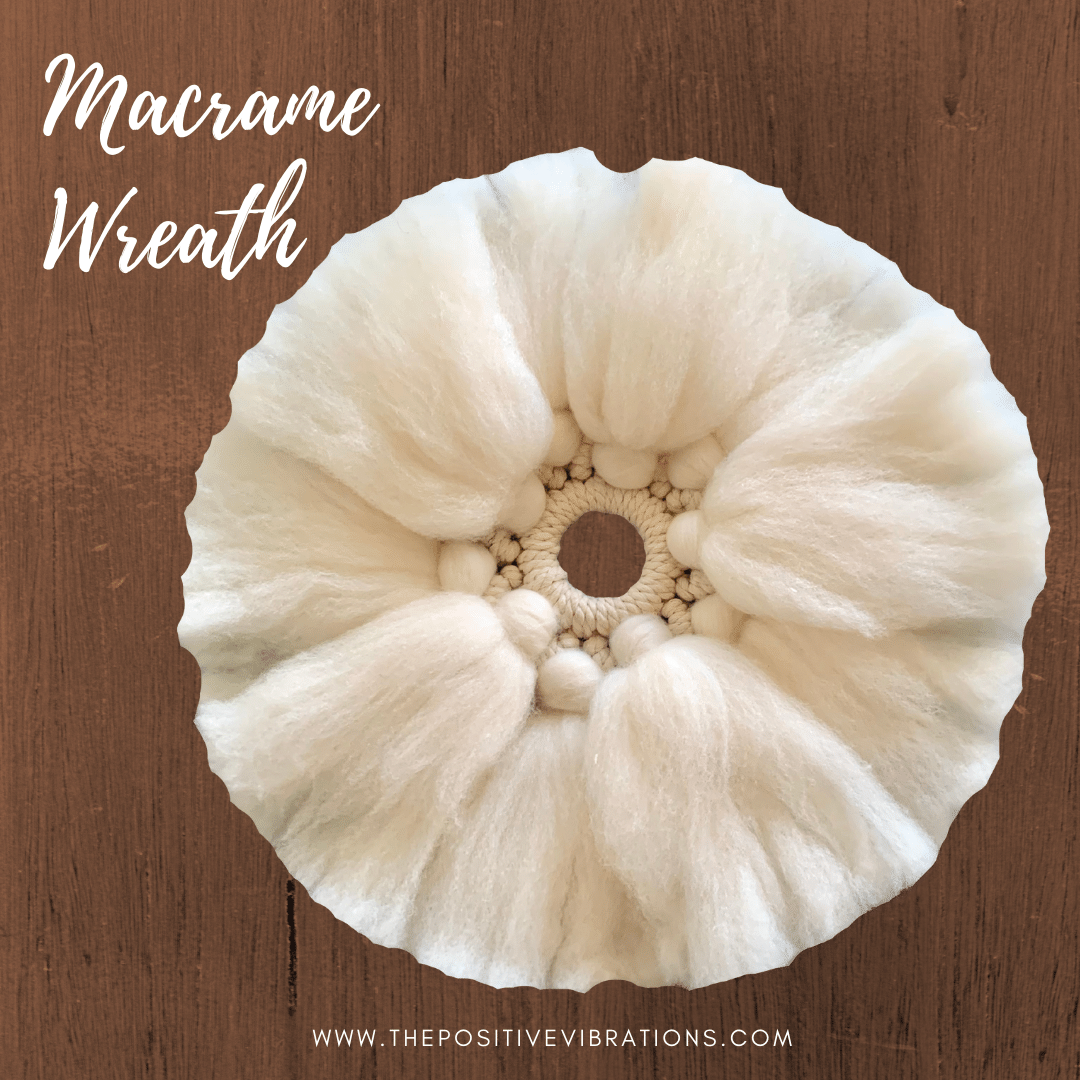 Macrame Wool Wreath (small hoop)